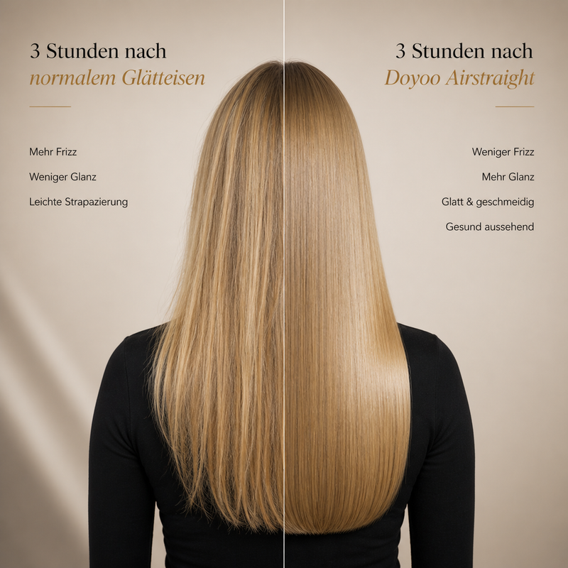 Doyoo Airstraight Haarglätter mit Luft-Technologie (Bundle-Angebot)
