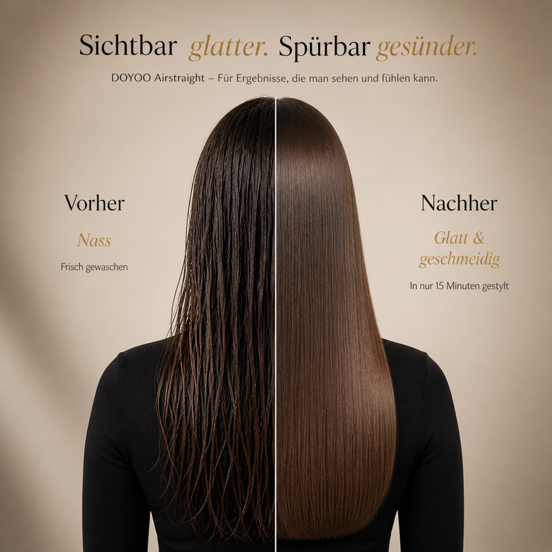 Doyoo Airstraight Haarglätter mit Luft-Technologie (Bundle-Angebot)