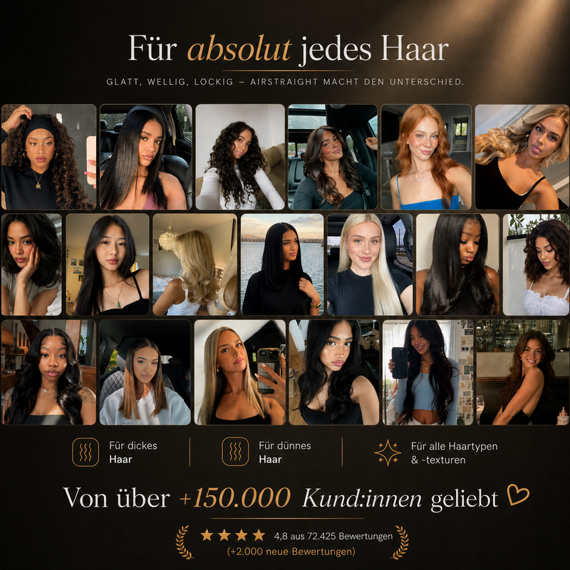 Doyoo Airstraight Haarglätter mit Luft-Technologie (Bundle-Angebot)