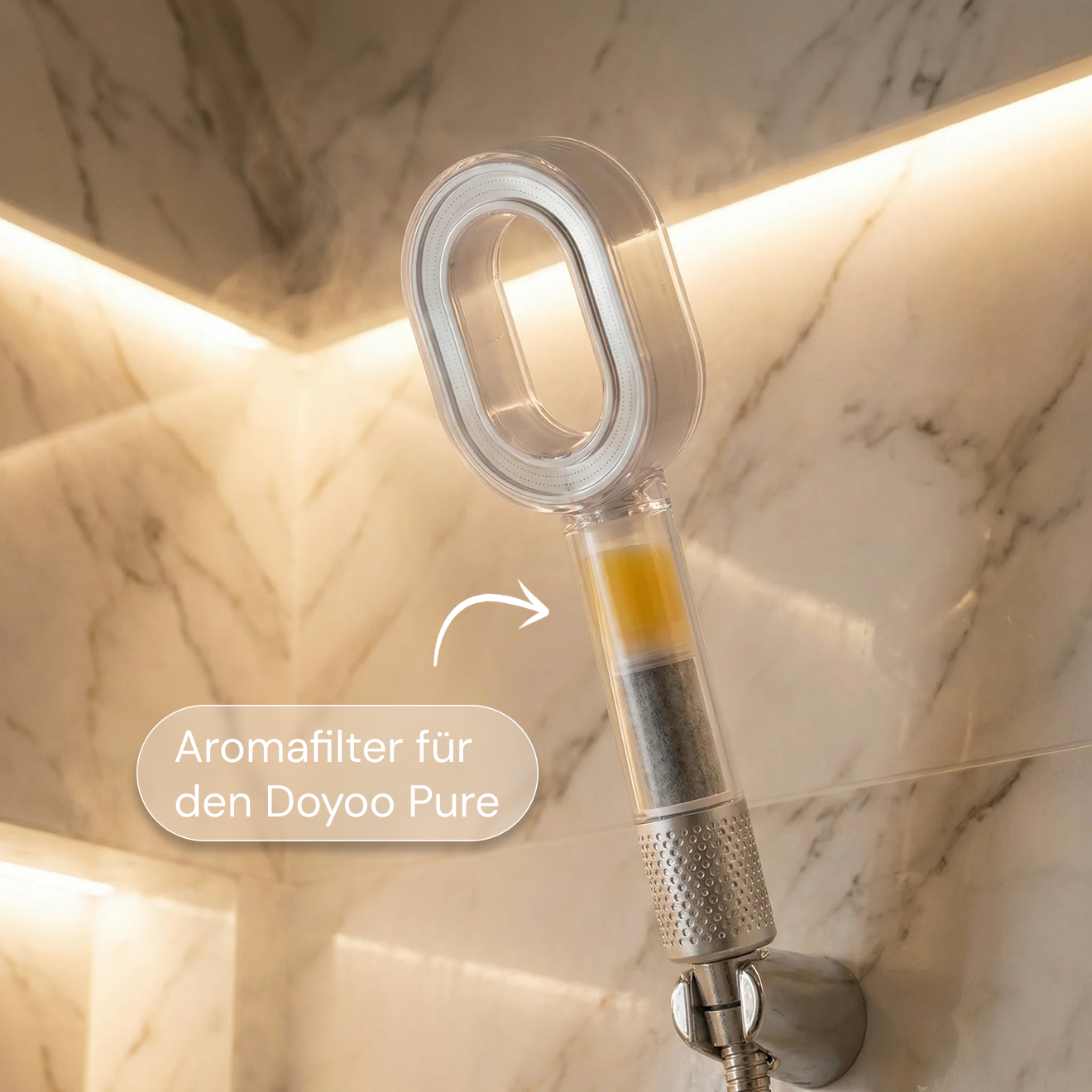 Bio Aroma + Vitamin C + Kalk- und Aktivkohlefilter - Doyoo Pure Skin Filterduschkopf