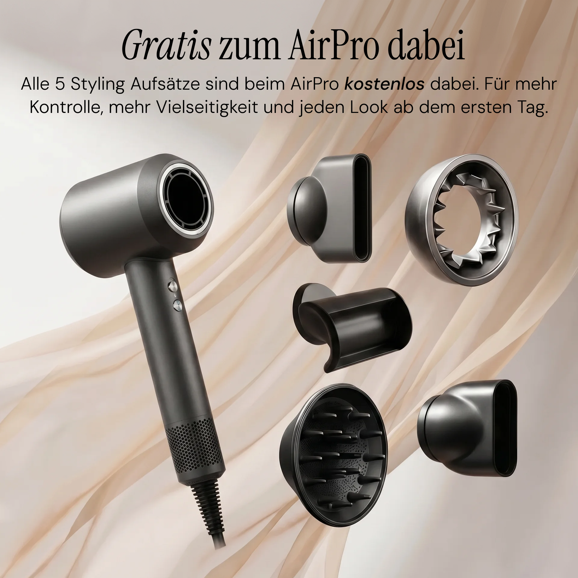 5 Styling Aufsätze - Original Doyoo AirPro™ Hochleistungsföhn