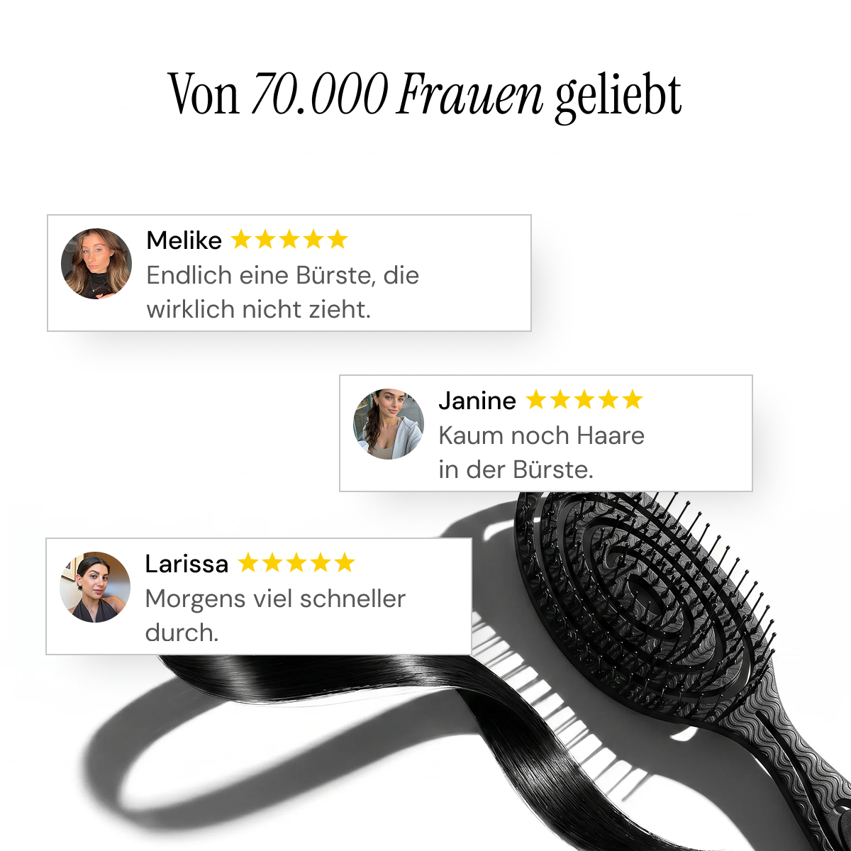Doyoo AirBrush –  Anti-Ziep und Entwirrbürste