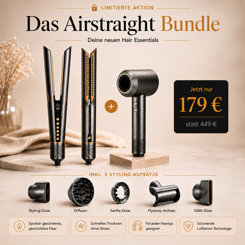 Doyoo Airstraight Haarglätter mit Luft-Technologie