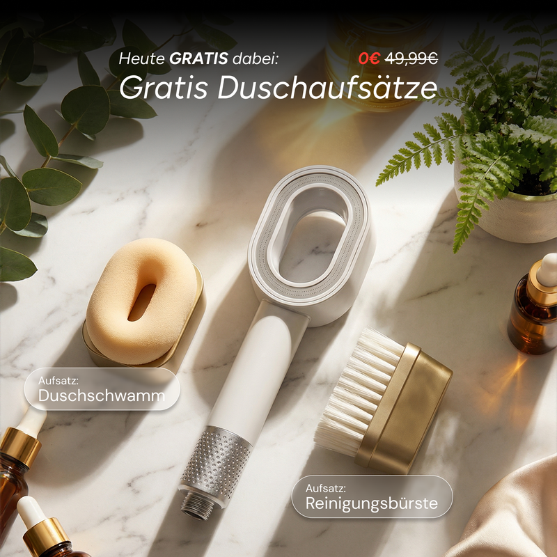 Pure 3in1 Beauty-Filterduschkopf + 2 Pflegeaufsätze